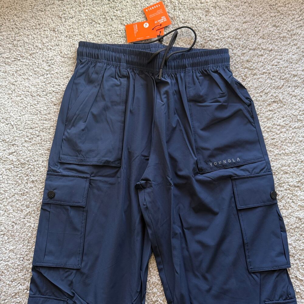Men's YoungLA 2023 - Baggy Gym Cargo(SoldOut)  XL, NWT, DarkNavy - Picture 4 of 8